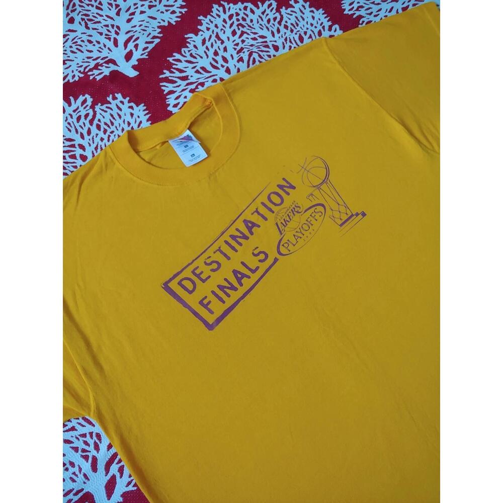 Los Angeles Lakers Destination Finals T-Shirt Playoffs 2004 Tee Nba Basketball